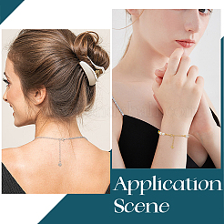 20 шт. двухцветный долговечный удлинитель цепи из латуни с покрытием KK-CN0003-16