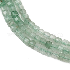 Естественный зеленый авантюрин бисер нитей G-P457-B01-54