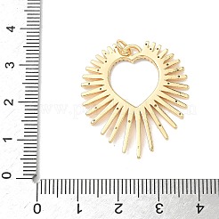 Латунные микропаве прозрачные подвески с фианитом&nbsp;KK-L254-04G