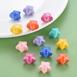 Перламутровые непрозрачные акриловые бусины MACR-S373-42I