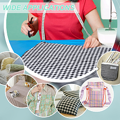 1.5 m Tartan-Polycotton-Stoff&nbsp;AJEW-BC0010-48B