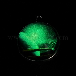 Leuchtende Glaskugelanhänger im Galaxienthema&nbsp;GLAA-D021-01P-04