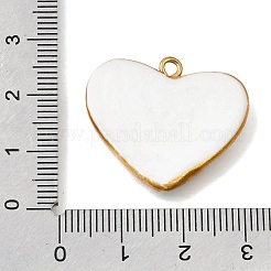 Pendentifs artisanaux en porcelaine et acier inoxydable 304&nbsp;STAS-Z207-02G-02