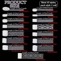 15 стиль винтажная отделка из цветочного кружева чинлон&nbsp;OCOR-PH0004-56