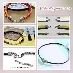 90 шт. 3 стиля тибетских сплавных торцевых заглушек&nbsp;TIBE-LP0001-08