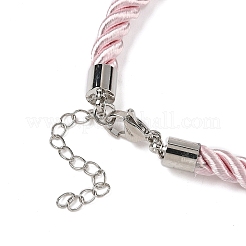 Изготовление ожерелья из нейлонового витого шнура толщиной 5 мм FIND-G096-01P