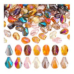 110шт 11 цвета гальванические стеклянные бусины EGLA-PH0001-47