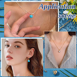 56 шт. 4 стиля латунные подвески-булавки с чашечкой из жемчуга KK-ME0001-74G