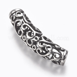 Полые трубчатые бусины из нержавеющей стали 304 STAS-I082-11AS