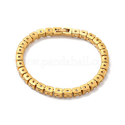 Теннисный браслет из прозрачного кубического циркония&nbsp;BJEW-E009-25B-G