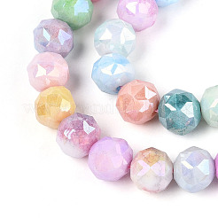 Антикоррозийные гальванические стеклянные бусины GLAA-N010-10mm-02