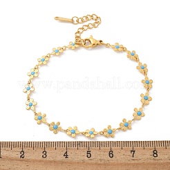 Браслеты из нержавеющей стали 304 в стиле бохо для женщин BJEW-Z091-01G