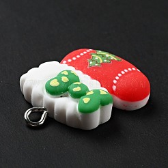 Рождественские подвески из непрозрачной смолы RESI-G043-B07