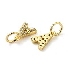 Ottone micro spianare pendenti zirconi&nbsp;KK-M273-02G-A