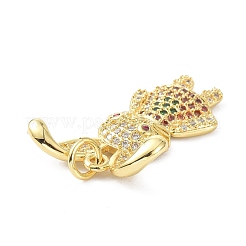 Латунные микро проложить кубический цирконий подвеска ZIRC-C021-28G