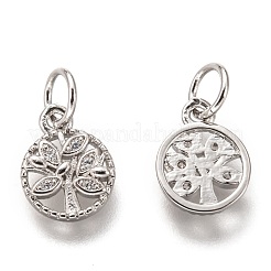 Латунные микропаве прозрачные кубические циркониевые подвески&nbsp;ZIRC-B002-66P