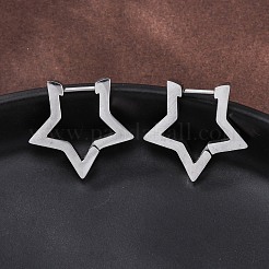 Серьги-кольца Huggie Hoop из нержавеющей стали 304&nbsp;STAS-H156-05P