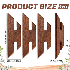 4 шт. деревянные челноки для ткацкого станка&nbsp;TOOL-BC0002-61