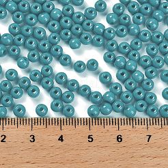Непрозрачные цветные стеклянные бусины&nbsp;SEED-C001-02B-16
