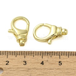 真鍮カニカン  カドミウムフリー＆ニッケルフリー＆鉛フリー  ゴールドカラー  20.5x13x5.5mm  穴：2.5mm&nbsp;KK-B089-21B-G
