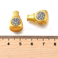 Латунные гуру бусины с 3 отверстиями KK-XCP0002-02G