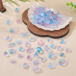 125 г прозрачных стеклянных бусин градиентного цвета&nbsp;GLAA-TA0003-58A