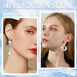 40 шт. 2 цвета фурнитура для сережек-клипс из нержавеющей стали 304 STAS-SC0005-83