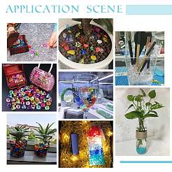 160шт 4 стиля прозрачные акриловые бусины&nbsp;OACR-PH0004-21