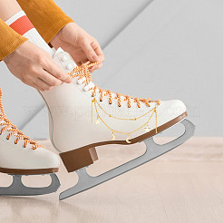 50 шт. подвески в виде звезды и луны из нержавеющей стали на цепочке для обуви AJEW-PH01579