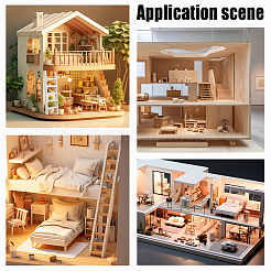 Деревянная лестница миниатюрные украшения&nbsp;AJEW-WH0270-937