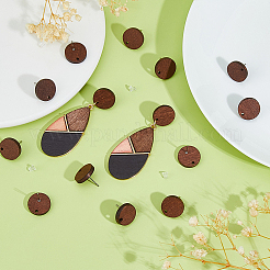 60 шт. фурнитура для сережек-гвоздиков из осины&nbsp;WOOD-DC0001-35B