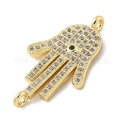 Стойка покрытие латунь микропаве прозрачный кубический цирконий ладонь соединительные подвески&nbsp;KK-A234-049G