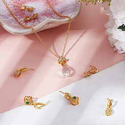 8 шт. 8 стиля латунные штифты-булавки-шармы KK-DR0001-16G