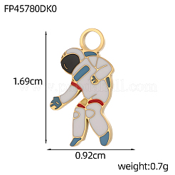 304 Edelstahl-Emaille-Anhänger&nbsp;STAS-OY013-66G