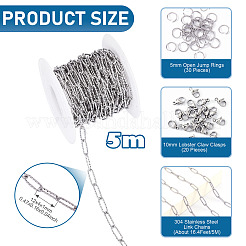 Наборы для изготовления браслетов/ожерельев из нержавеющей стали 304 своими руками&nbsp;DIY-TA0012-41B