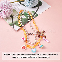 Кулоны из смолы и кулоны из полимерной глины ручной работы DIY-TA0008-75