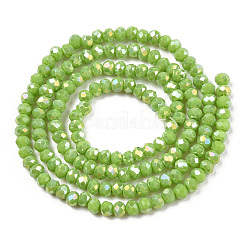 Стеклянные бусины с гальваническим покрытием &nbsp;EGLA-A034-P2mm-B24