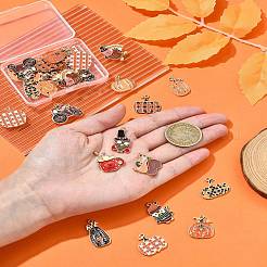 30 шт. 15 стиля День благодарения эмалевые подвески из сплава золотистого тона&nbsp;ENAM-FS0002-03