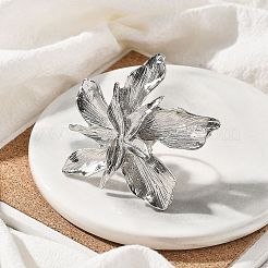 Регулируемые кольца из цветочного сплава для женщин&nbsp;LS-RJEW-B108-01P