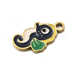 Подвески из нержавеющей стали 304 с эмалью&nbsp;STAS-I336-05G-03