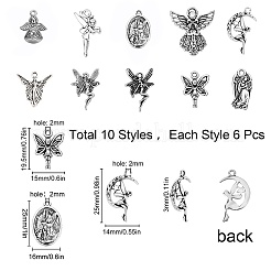 Сплавочные подвески тибетского стиля TIBEP-SC0001-61