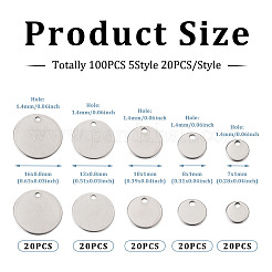 100 шт. 5 подвески из нержавеющей стали 304 STAS-KS0004-04