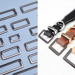 24 шт. 6 прямоугольных пряжки-регулятора из цинкового сплава FIND-CA0008-58