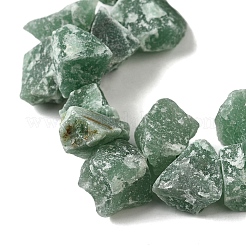 Естественный зеленый авантюрин бисер нитей G-S386-B07