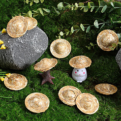 Мини-соломенная шляпа&nbsp;DIY-SC0027-32A