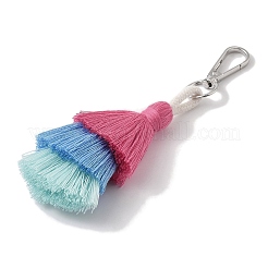 Подвесные украшения ручной работы из нейлоновых ниток в технике макраме&nbsp;HJEW-P019-14P