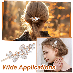 6 шт. шпильки для волос из цинкового сплава со стразами&nbsp;PHAR-GO0001-10