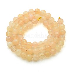 天然石クォーツビーズ連売り  染め  ラウンド  模造シトリン  ライトカーキ  6~6.5mm  穴：0.9~1mm  約60~63個/連  14.96~15.35インチ（38~39cm）&nbsp;G-N355-6mm-06