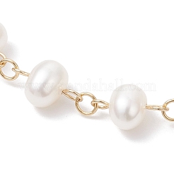 Браслеты из натурального культивированного пресноводного жемчуга BJEW-JB12505