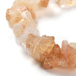 Сырые грубые натуральные цитриновые бисерные пряди G-P528-A01-01